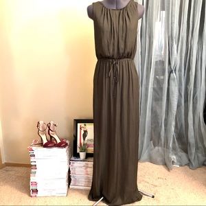ZARA Olive Maxi Dress